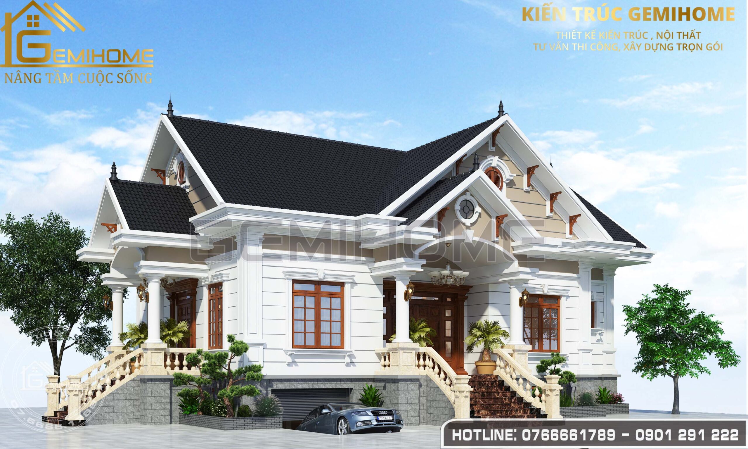 Thiết kế biệt thự mái Thái đẹp tại HCM, Xu hướng độc lạ Sài gòn