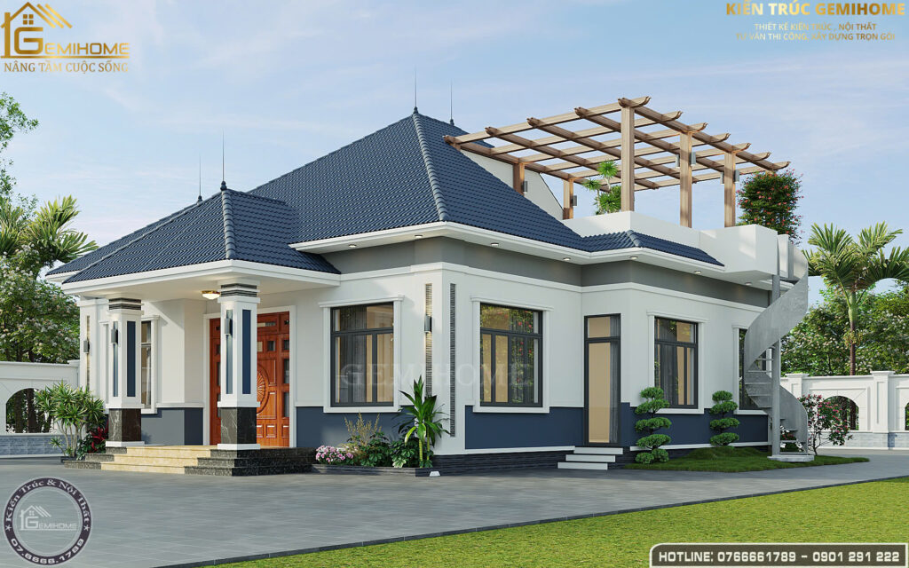 Thiết kế biệt thự 1 tầng